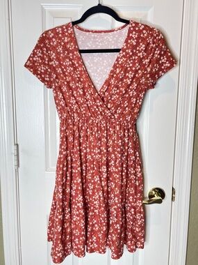 Floral Short Sleeve Dress